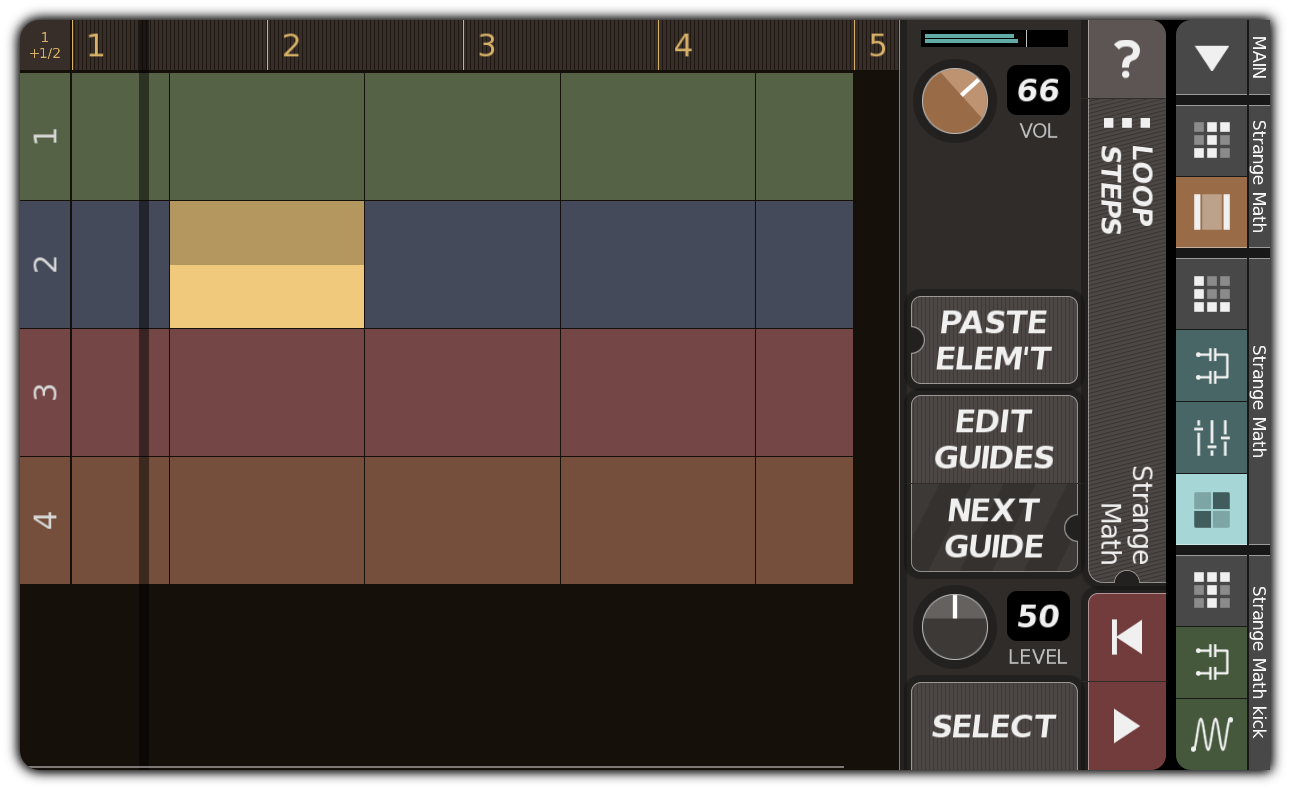 Guide with offset