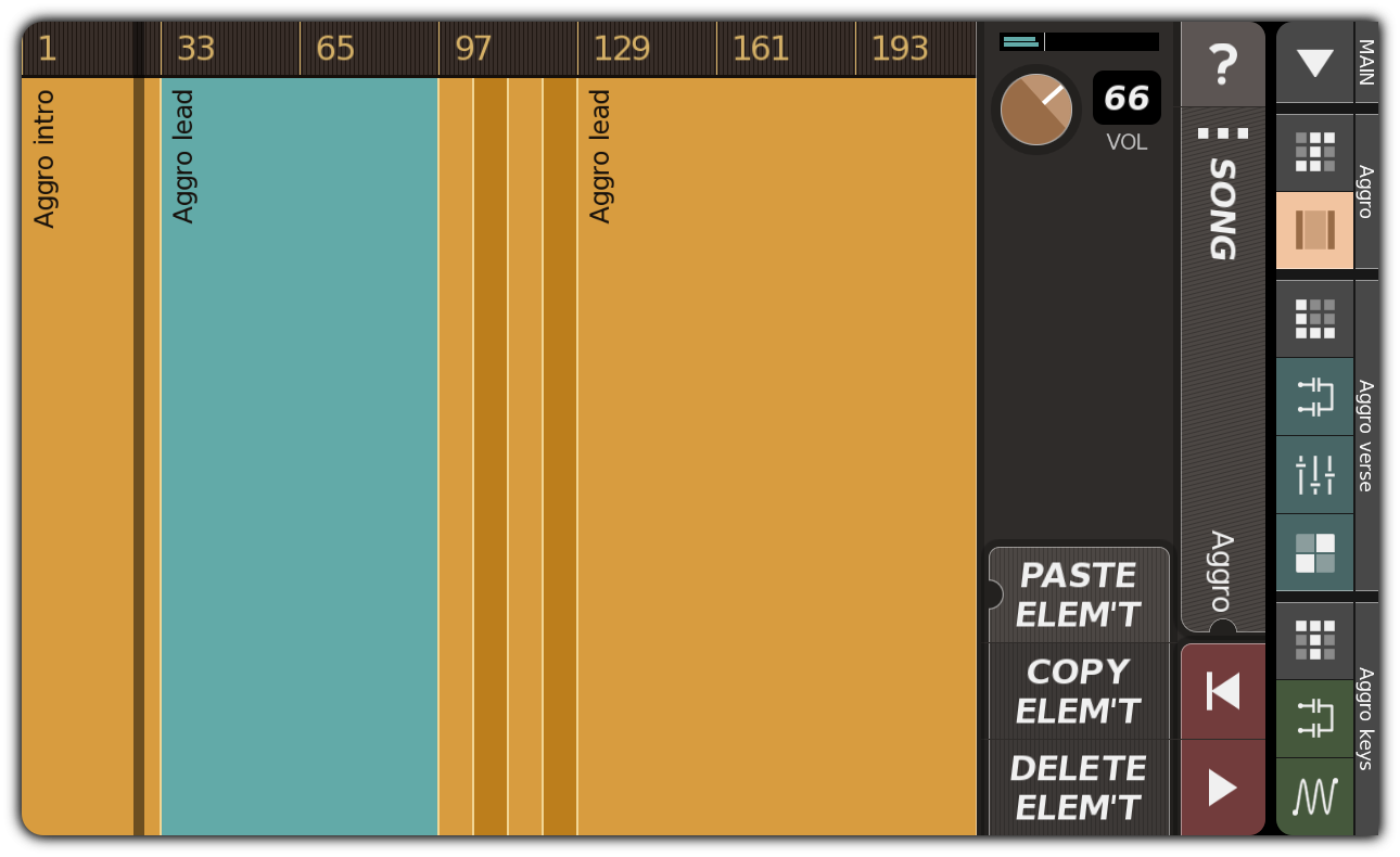SONG dialog