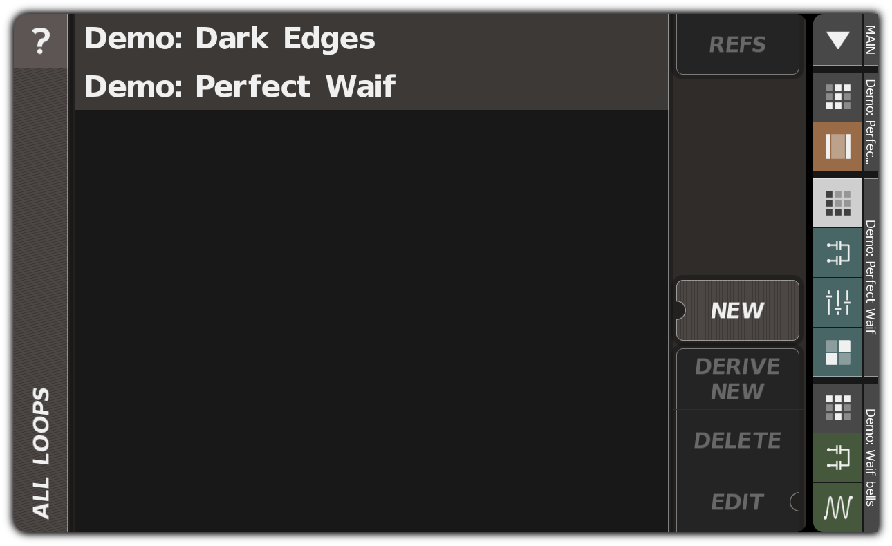 ALL LOOPS dialog