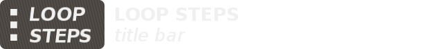 Tap LOOP STEPS title